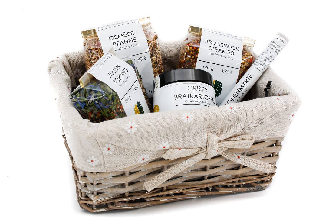 01_Geschenkkorb_paint GESCHENKKORB - FEINSTE GEWÜRZE